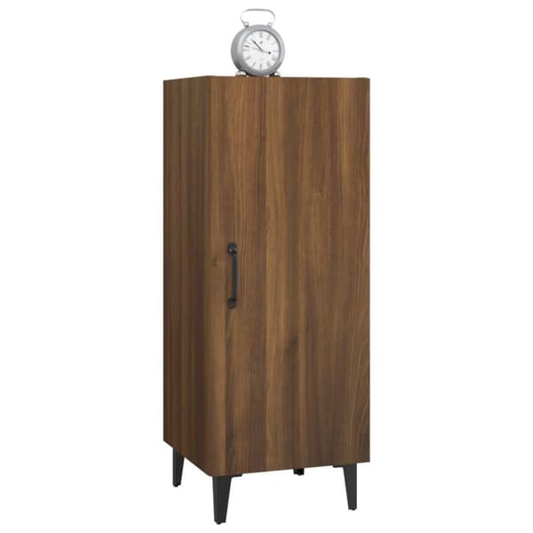 vidaXL Skjenk brun eik 34,5x34x90 cm konstruert tre