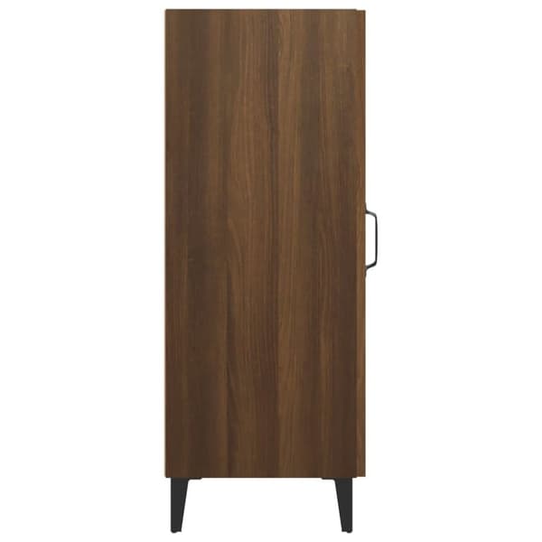 vidaXL Skjenk brun eik 34,5x34x90 cm konstruert tre