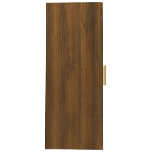 vidaXL Hengende veggskap brun eik 69,5x34x90 cm