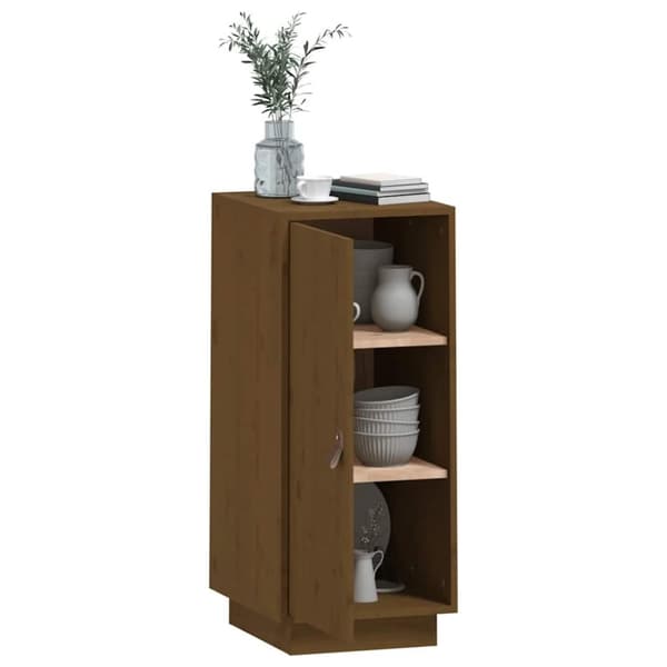 vidaXL Skjenk honningbrun 34x40x75 cm heltre furu