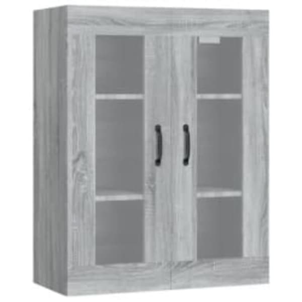 vidaXL Highboard grå sonoma 69,5x34x180 cm konstruert tre
