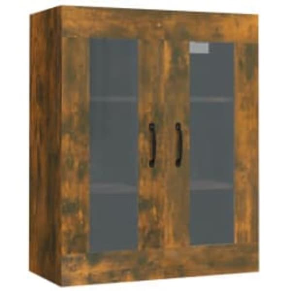 vidaXL Highboard røkt eik 69,5x34x180 cm konstruert tre