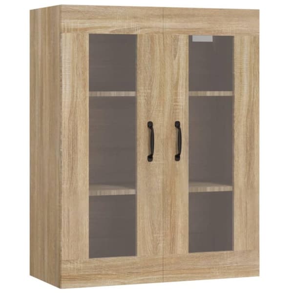 vidaXL Highboard sonoma eik 69,5x34x180 cm konstruert tre
