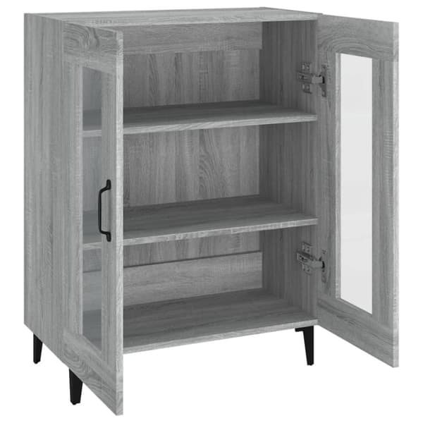 vidaXL Highboard grå sonoma konstruert tre
