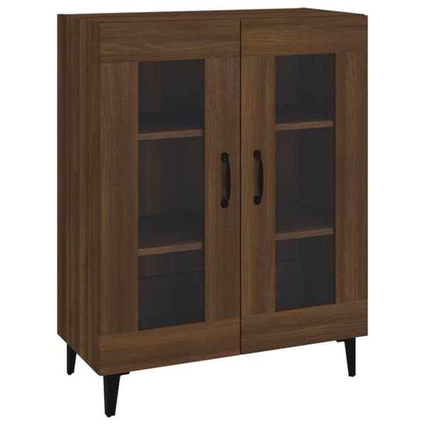 vidaXL Highboard brun eik konstruert tre