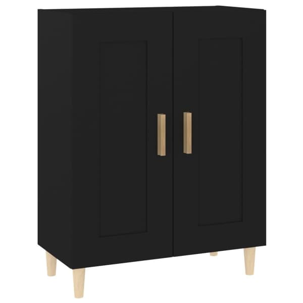 vidaXL Highboard svart konstruert tre
