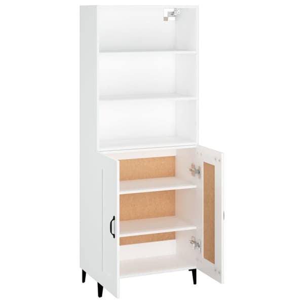 vidaXL Highboard hvit konstruert tre