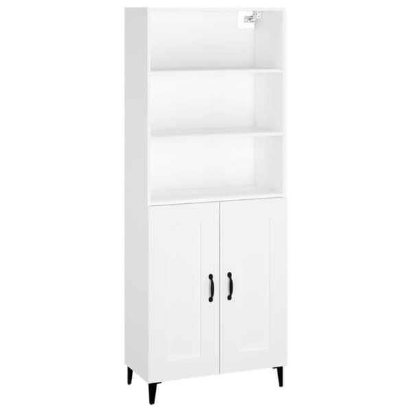 vidaXL Highboard hvit konstruert tre