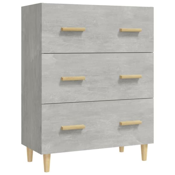 vidaXL Highboard betonggrå konstruert tre