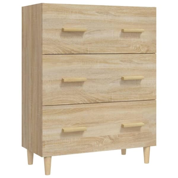 vidaXL Highboard sonoma eik konstruert tre