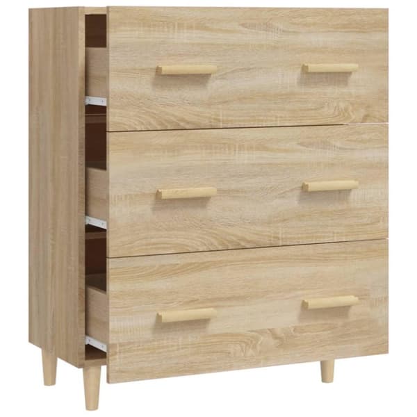 vidaXL Highboard sonoma eik konstruert tre