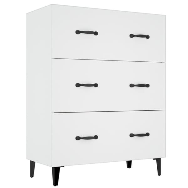 vidaXL Highboard hvit konstruert tre