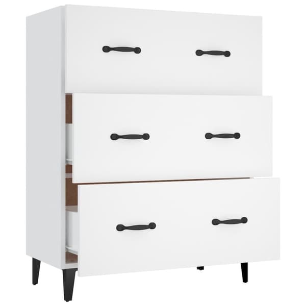 vidaXL Highboard hvit konstruert tre