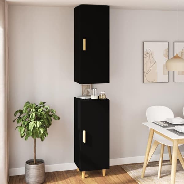 vidaXL Highboard 34,5x34x180 cm konstruert tre