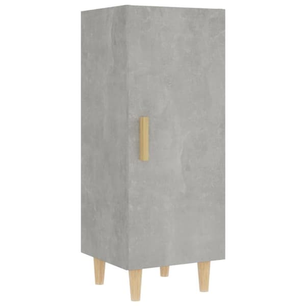 vidaXL Highboard betonggrå 35x34x180 cm konstruert tre