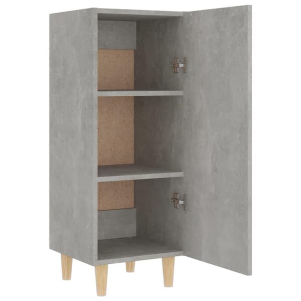 vidaXL Highboard betonggrå 35x34x180 cm konstruert tre