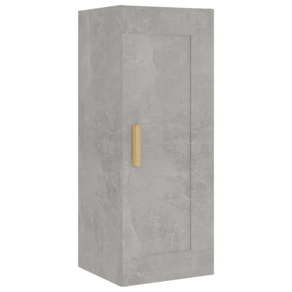 vidaXL Highboard betonggrå 35x34x180 cm konstruert tre