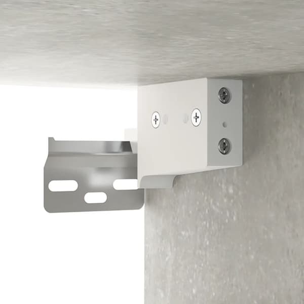 vidaXL Highboard betonggrå 35x34x180 cm konstruert tre