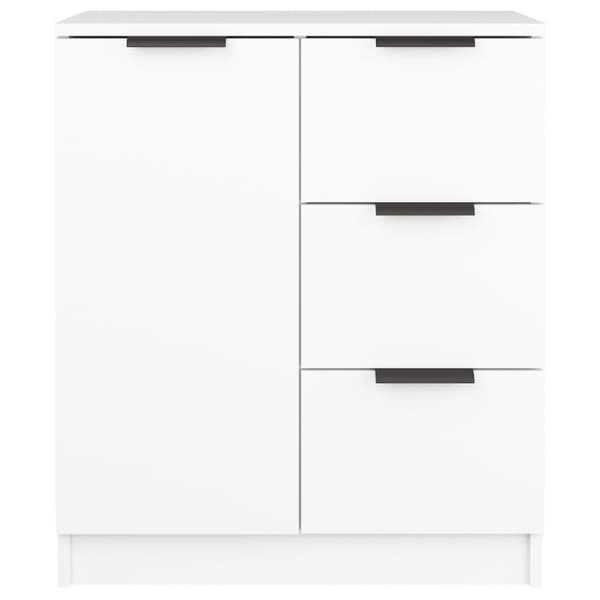 vidaXL Skänkar 2 st vit 60x30x70 cm konstruerat trä