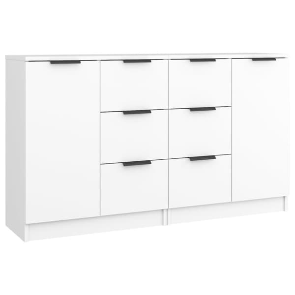 vidaXL Skänkar 2 st vit 60x30x70 cm konstruerat trä