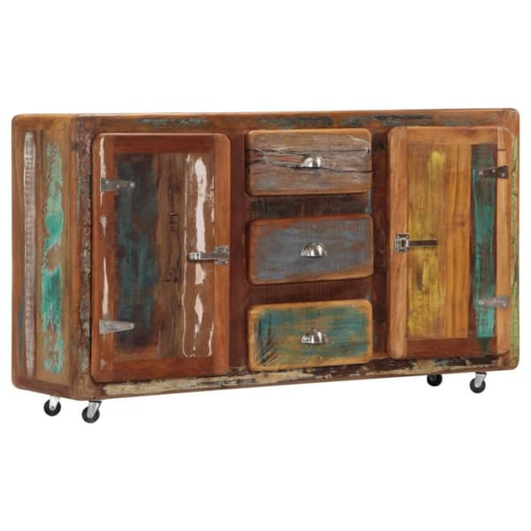 vidaXL skænk 150x43x86 cm massivt genbrugstræ