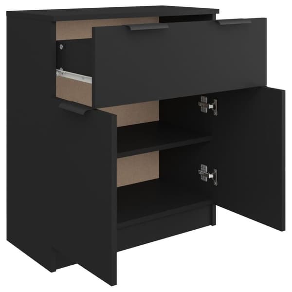 vidaXL Sidebord svart 60x30x70 cm konstruert tre