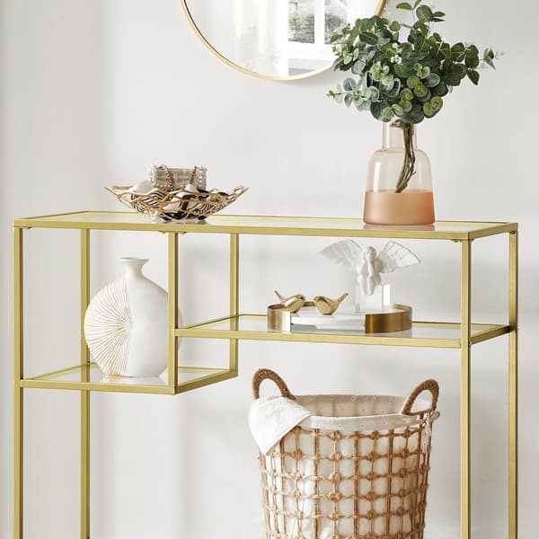 Konsolipöytä - sivutaulukko - Pysäytä taulukko - Gangtafel - Decort Table - Kulta