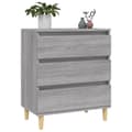 Miniatyrbilde 4 av 11: vidaXL Skjenk grå sonoma 60x35x70 cm konstruert tre
