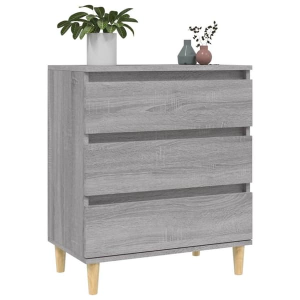 vidaXL Skjenk grå sonoma 60x35x70 cm konstruert tre