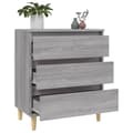 Miniatyrbilde 5 av 11: vidaXL Skjenk grå sonoma 60x35x70 cm konstruert tre