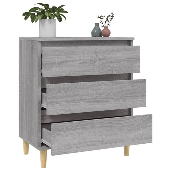 vidaXL Skjenk grå sonoma 60x35x70 cm konstruert tre