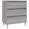 Miniatyrbilde 2 av 11: vidaXL Skjenk grå sonoma 60x35x70 cm konstruert tre