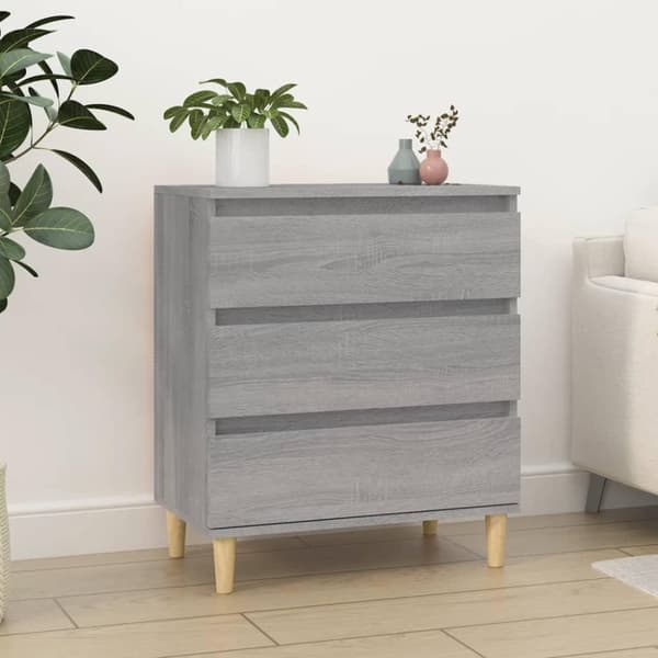 vidaXL Skjenk grå sonoma 60x35x70 cm konstruert tre