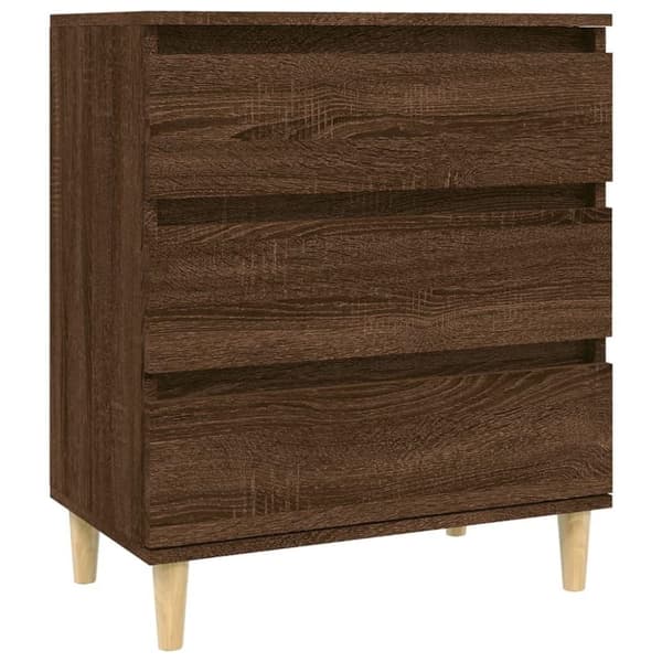 vidaXL Skjenk brun eik 60x35x70 cm konstruert tre