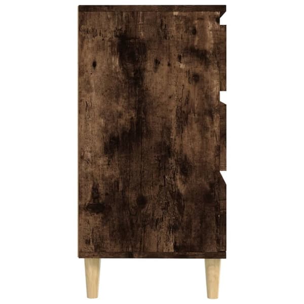 vidaXL Skjenk røkt eik 60x35x70 cm konstruert tre