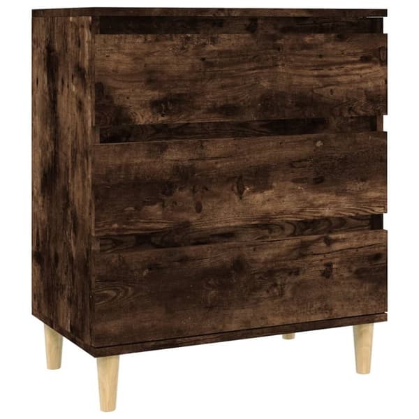 vidaXL Skjenk røkt eik 60x35x70 cm konstruert tre