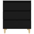 Miniatyrbilde 6 av 11: vidaXL Skjenk svart 60x35x70 cm konstruert tre