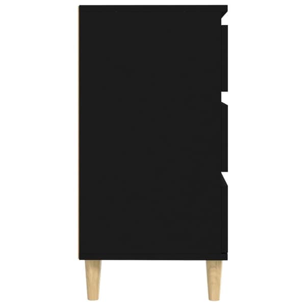 vidaXL Skjenk svart 60x35x70 cm konstruert tre