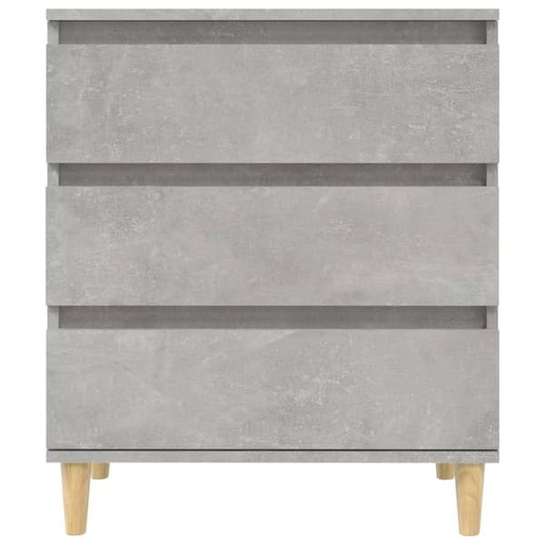 vidaXL Byrå betonggrå 60x35x70 cm konstruerat trä