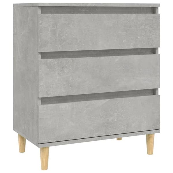 vidaXL Byrå betonggrå 60x35x70 cm konstruerat trä