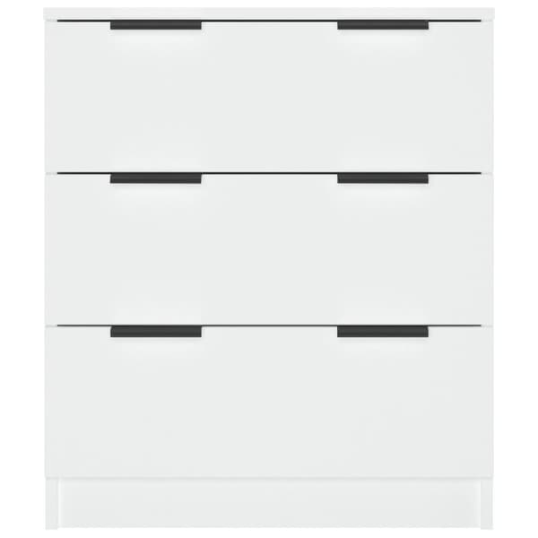 vidaXL Byrå vit 60x30x70 cm konstruerat trä