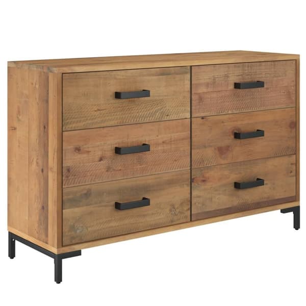 vidaXL Skjenk brun 110x35x70 cm heltre furu