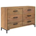 Miniatyrbilde 1 av 10: vidaXL Skjenk brun 110x35x70 cm heltre furu