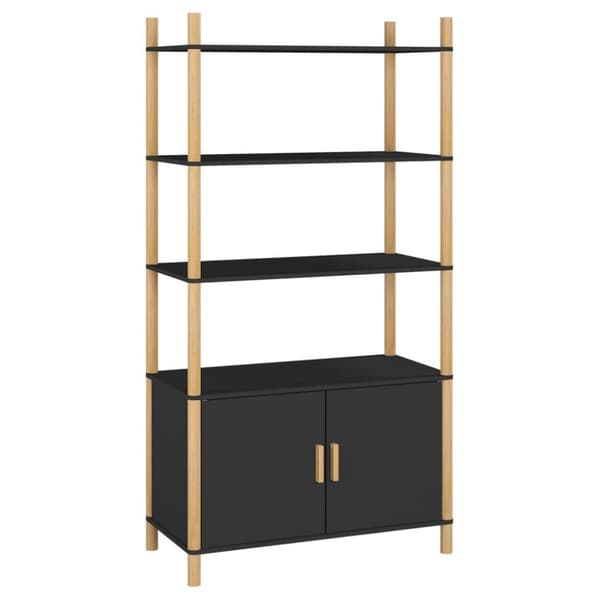 vidaXL Highboard svart 80x40x153 cm konstruert tre
