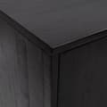 Miniatyrbilde 6 av 11: vidaXL Skjenk svart 75x35x70 cm heltre furu