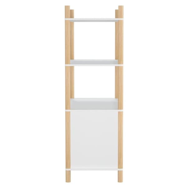 vidaXL Highboard hvit 80x40x121 cm konstruert tre