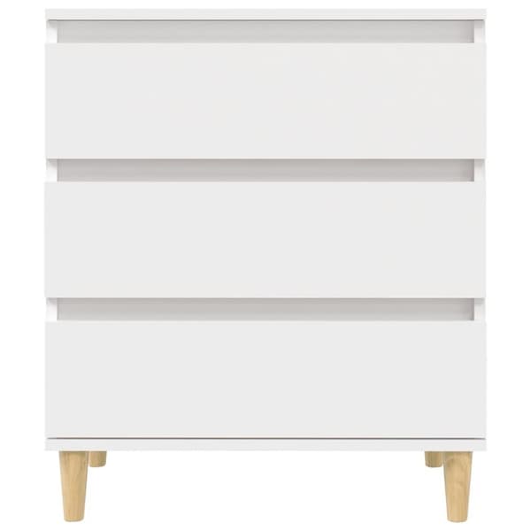 vidaXL Skjenk hvit 60x35x70 cm konstruert tre