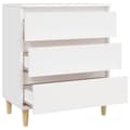 Miniatyrbilde 7 av 11: vidaXL Skjenk hvit 60x35x70 cm konstruert tre