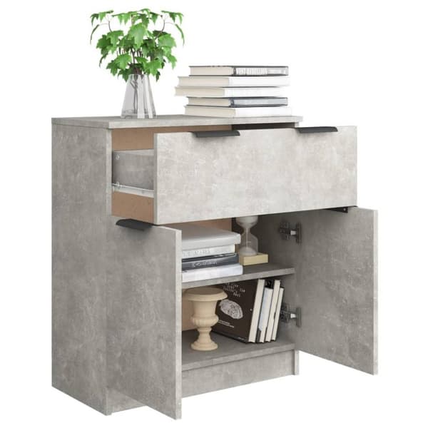 vidaXL Senkki betoninharmaa 60x30x70 cm tekninen puu