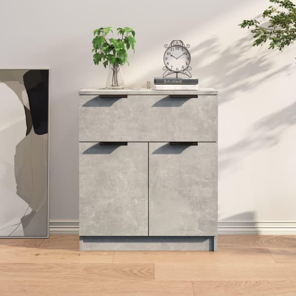 vidaXL Senkki betoninharmaa 60x30x70 cm tekninen puu